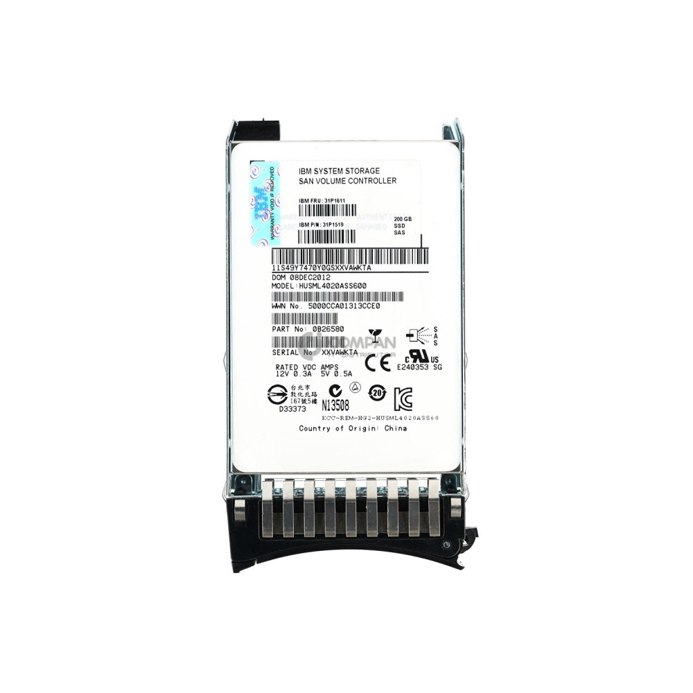 31P1611 IBM SSD 200GB SAS 6G 2.5" SFF